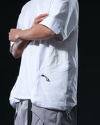 S1/ S25-T-01 Tornado patchwork T-shirt (White)