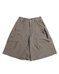 S26-SD1-S / Structured Wide Shorts (Brown)