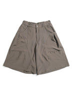 S26-SD1-S / Structured Wide Shorts (Brown)