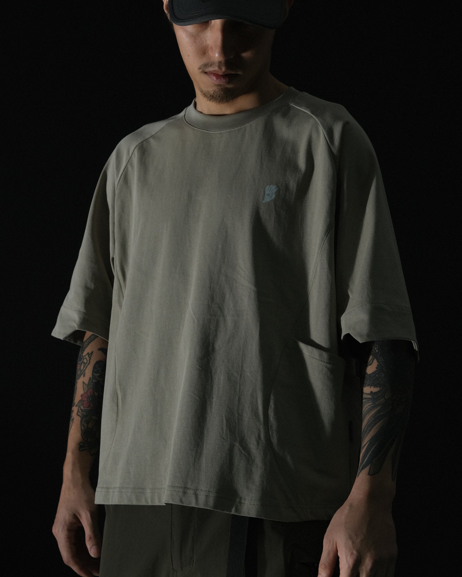 S2/ S25-T-03 Boxy T-Shirt (Pewter Green)