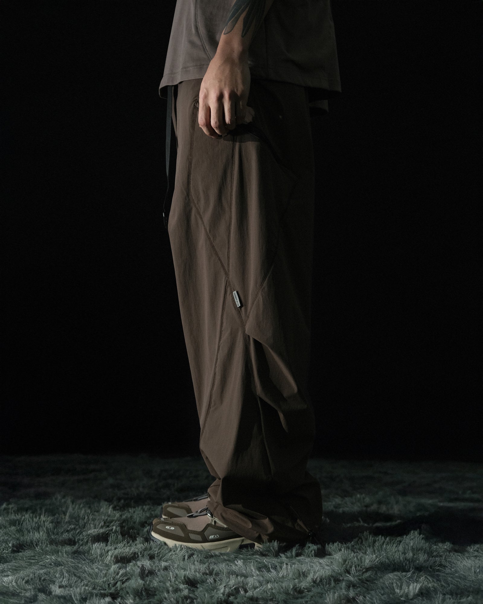 S2/ S25-P-02 Vertical Pants (Brown)