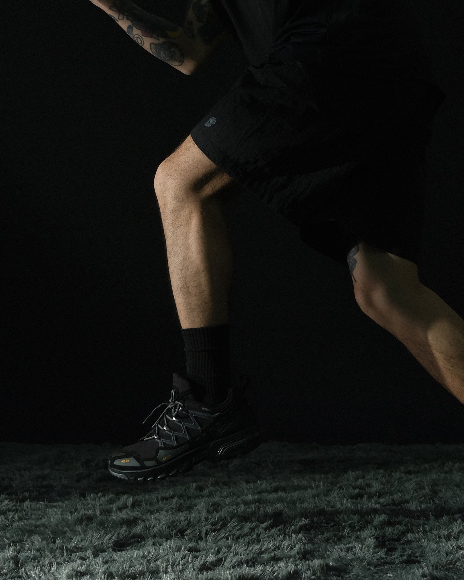 S2/ S25-S-02 Sport Shorts (Black)