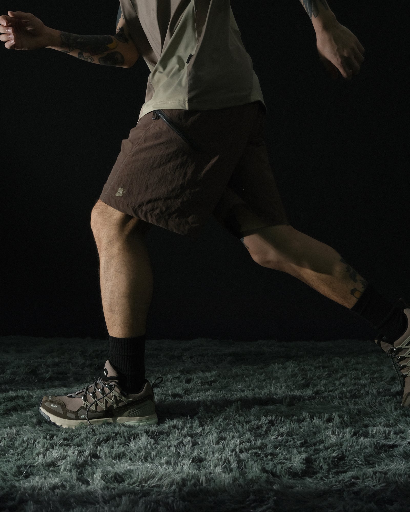 S2/ S25-S-02 Sport Shorts (Brown)