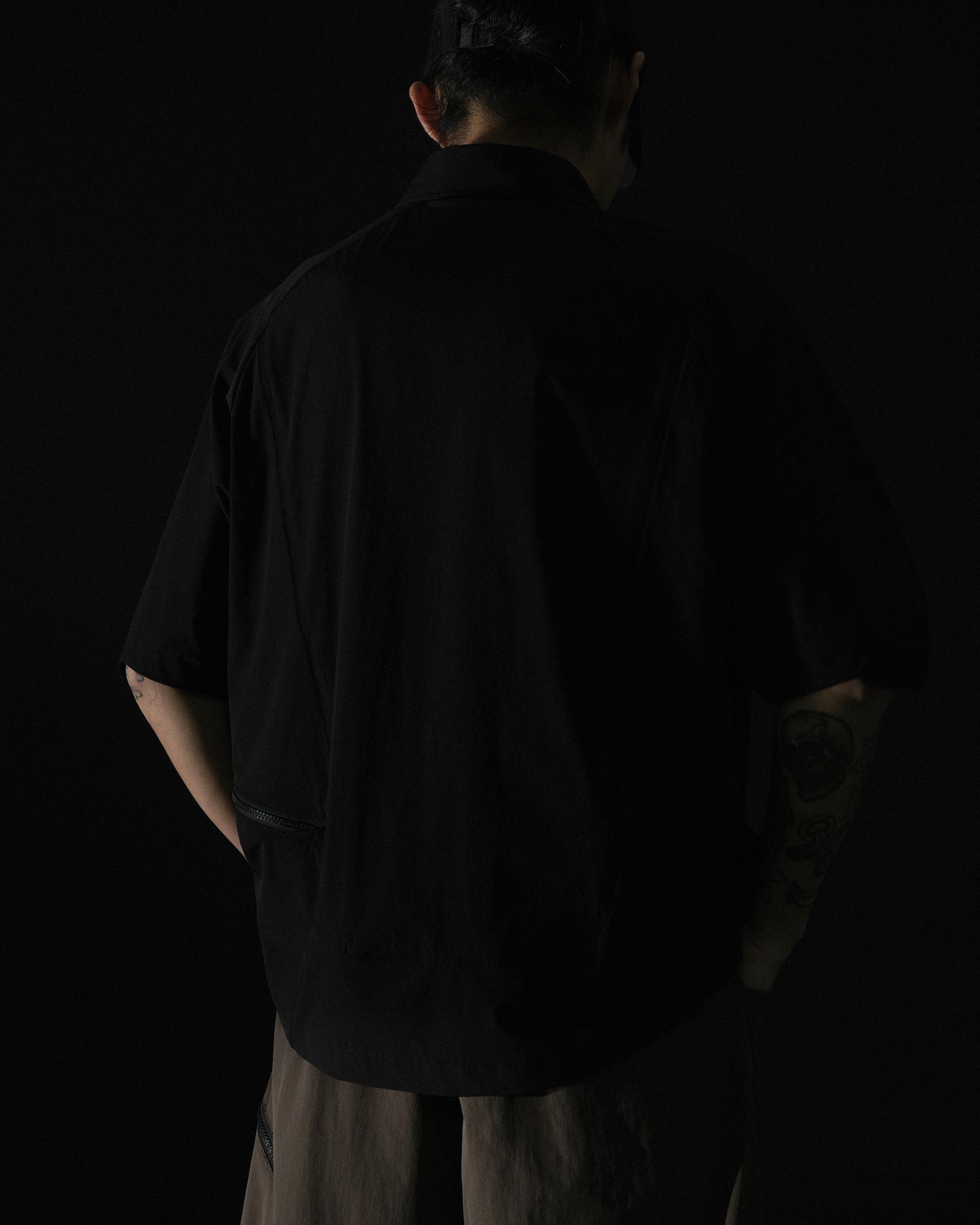 S2/ S25-ST-01 Boxy Shirt (Black)