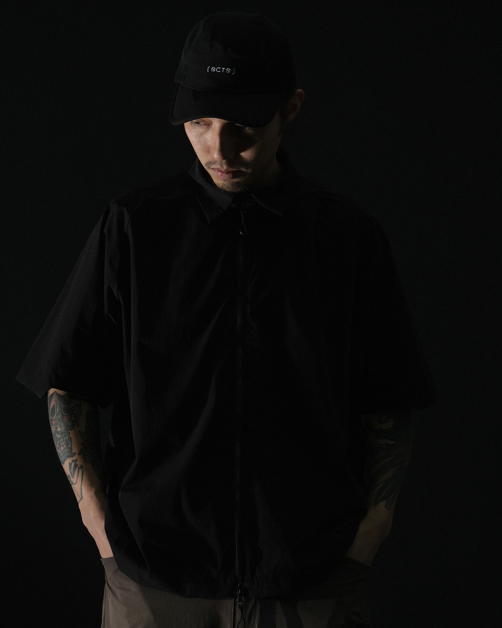 S2/ S25-ST-01 Boxy Shirt (Black)