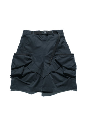 SS23 / 11 —  S23-068 Hollow Pocket Shorts (Steel Blue)