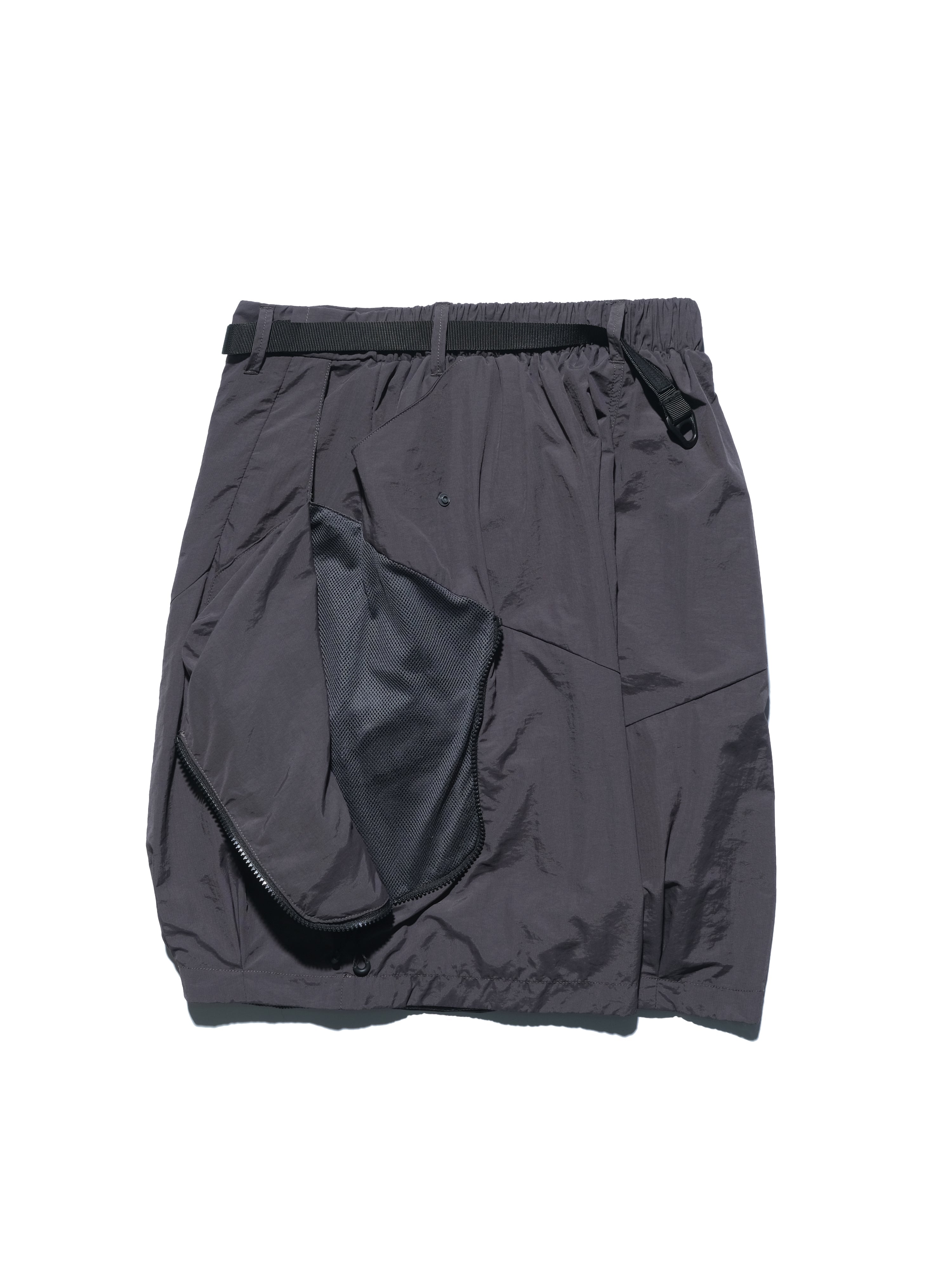 SS23 / 10 —  S23-069 Zip and Breathable Shorts (Dark Grey)
