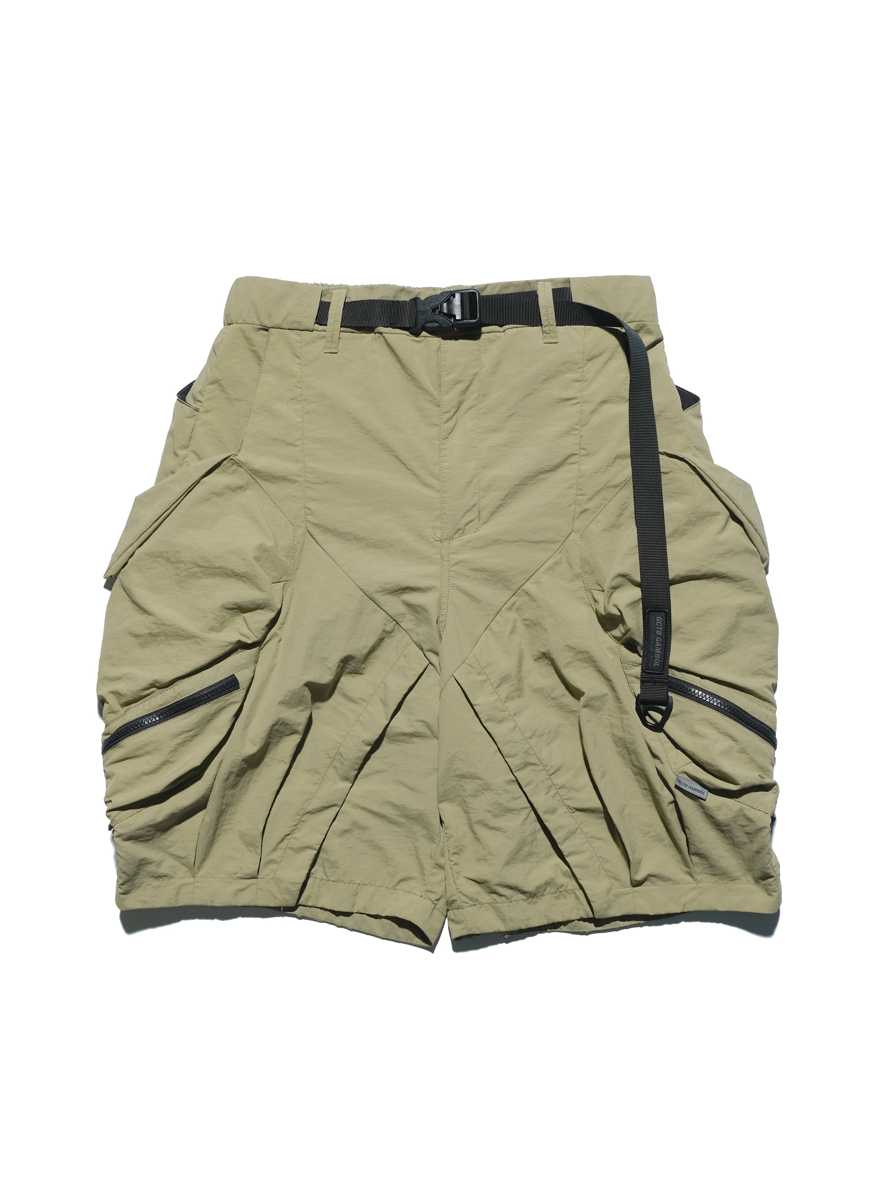 SS23 / 10 —  S23-069 Zip and Breathable Shorts (Khaki)