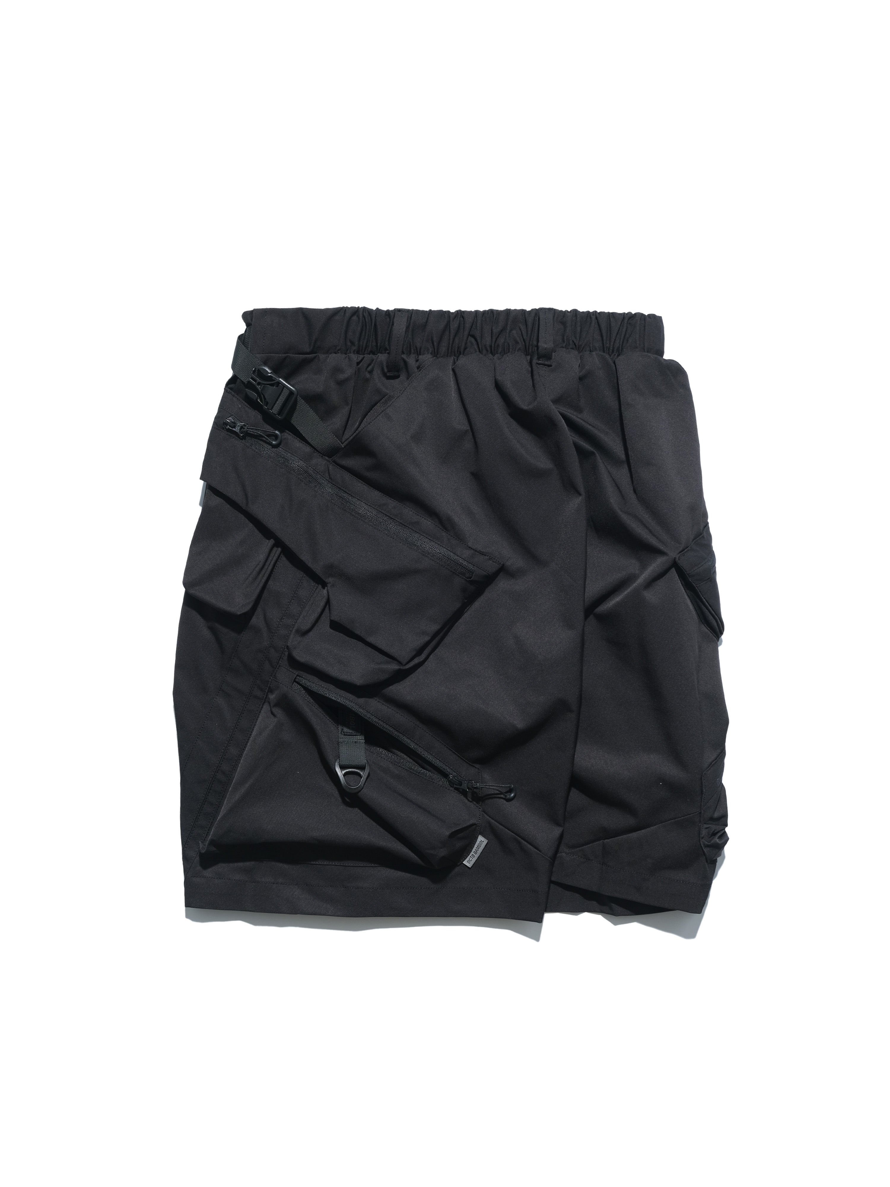 SS23 / 14 —  S23-070 Penetrate Pocket Shorts  (Black)