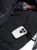S25-OL-B Octo x Lonely.crocodile Curved Scale Crossway Bag (Black)