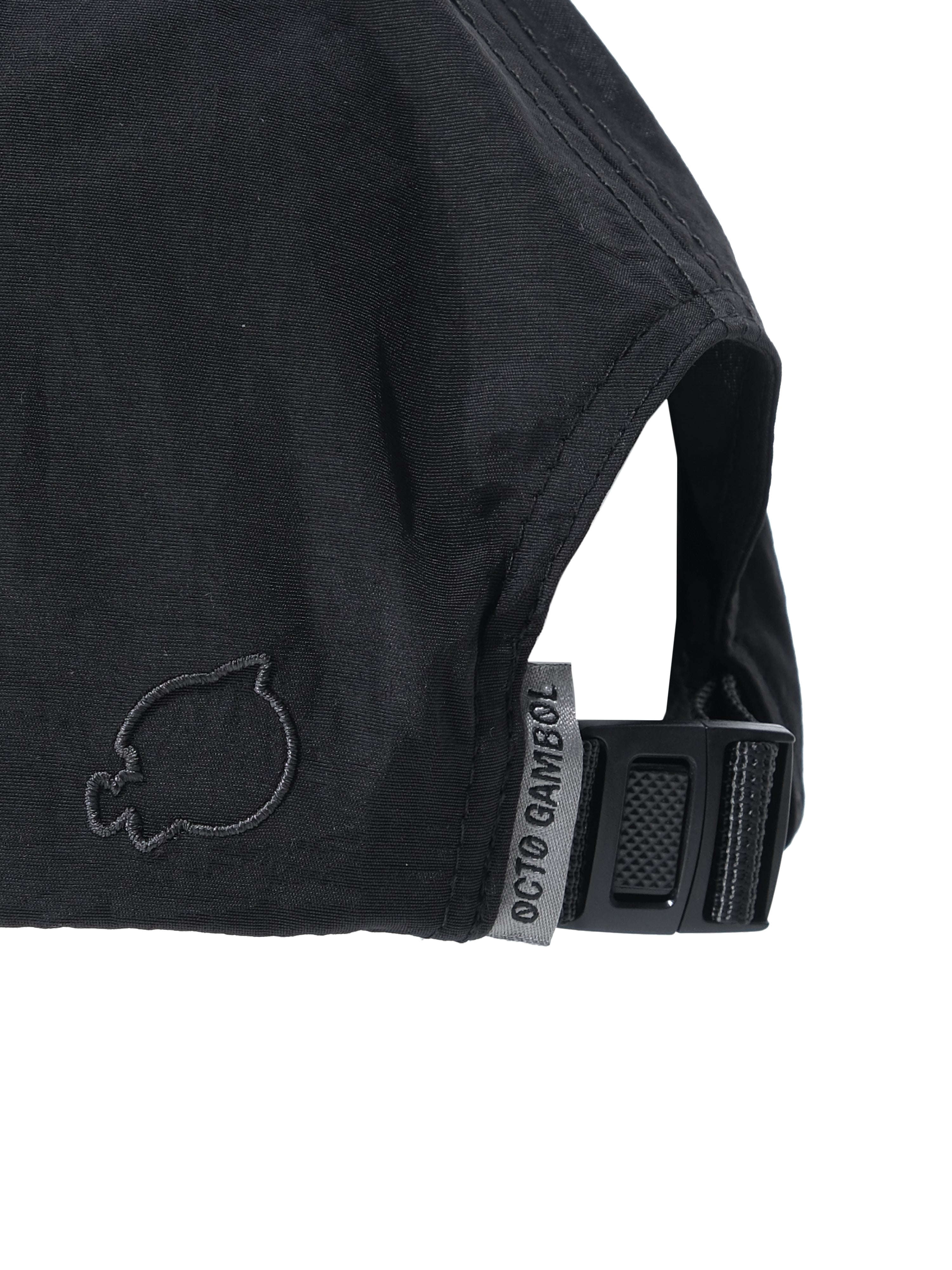 S25-OL-C Octo x Lonely.crocodile Scaled Curve Cap (Black)