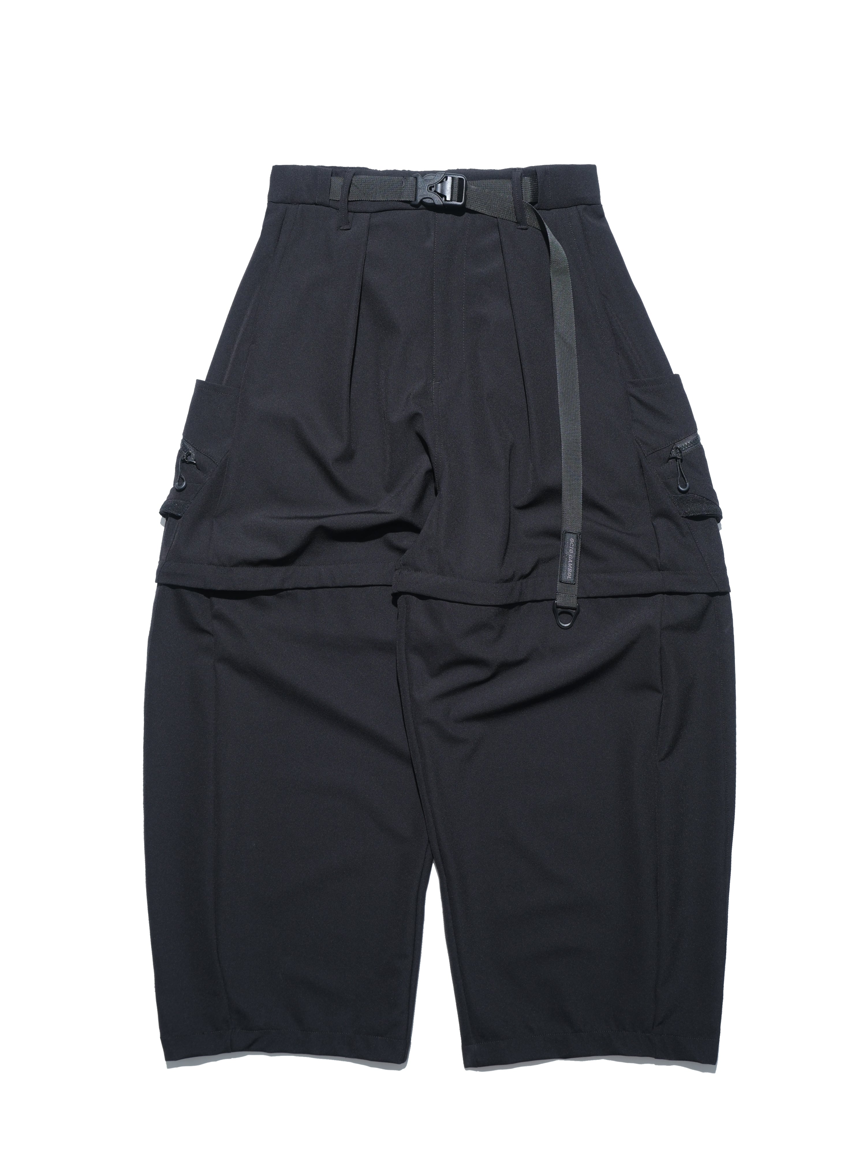 S25-OL-P Octo x Lonely.crocodile Dual Scale Detachable Pants (Black)