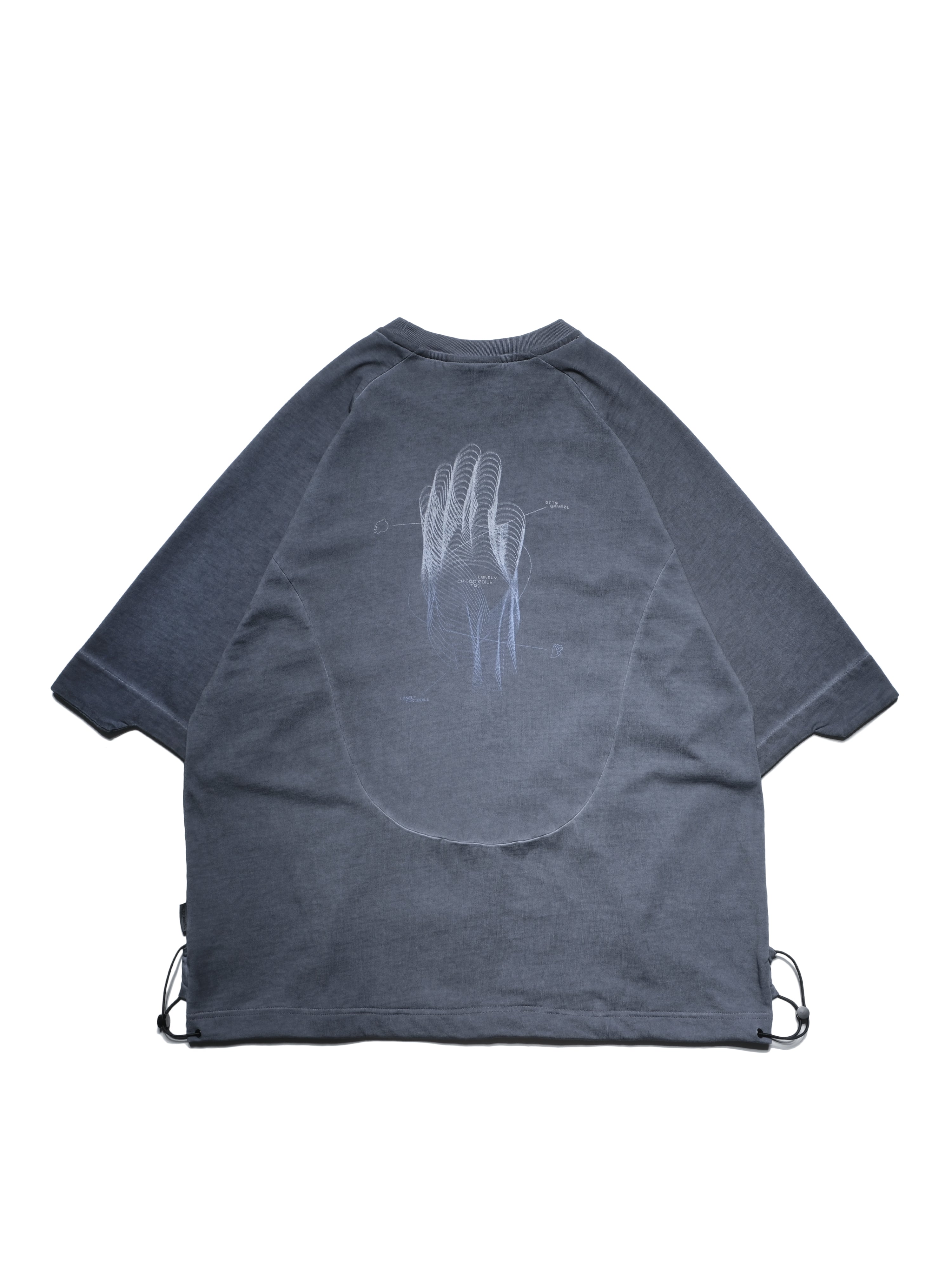 S25-OL-T Octo x Lonely.crocodile Silent Motion Graphic Tee (Navy)