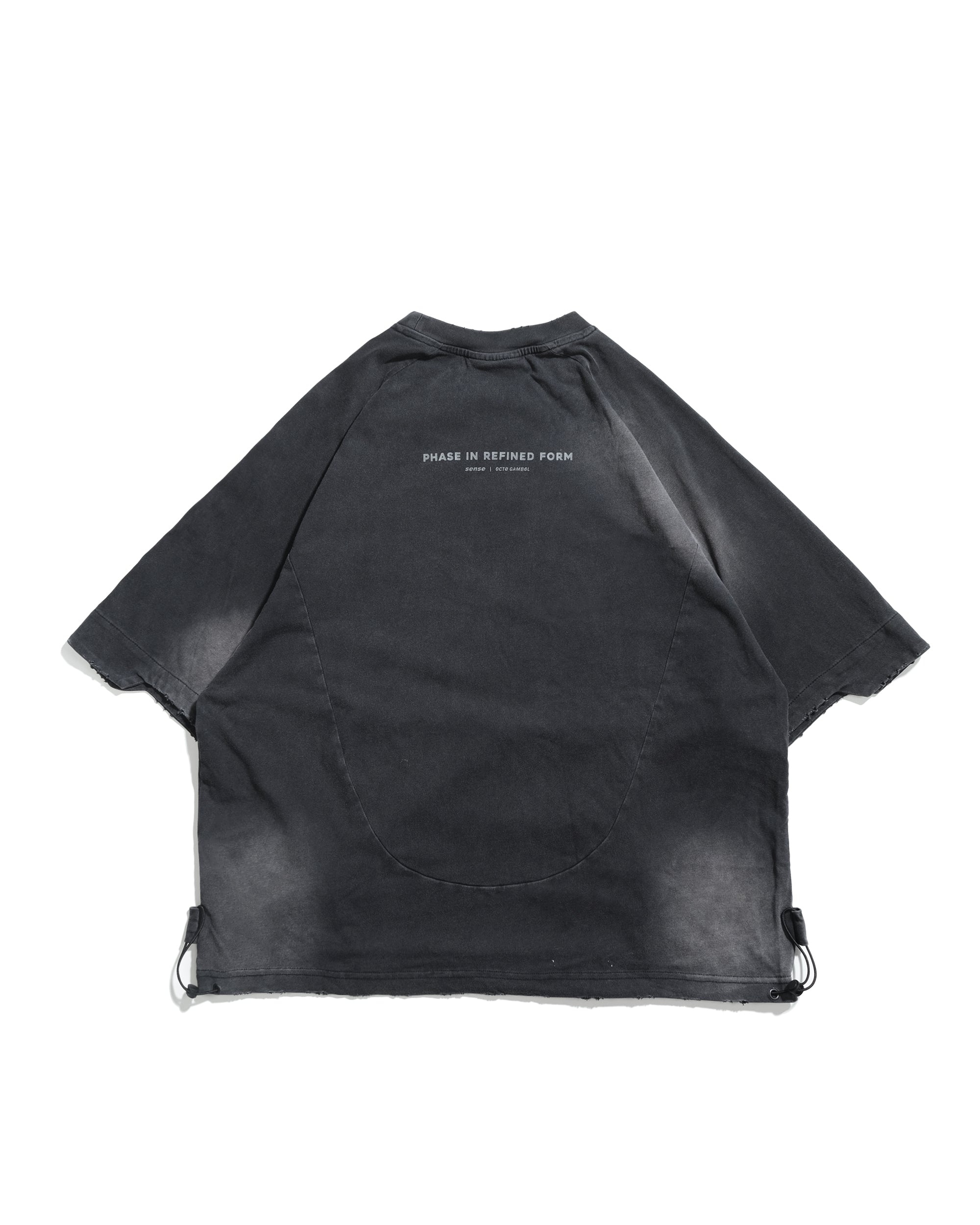S26-OS-T1 / OCTO X SENSE PHASE Washed Tee (Black)