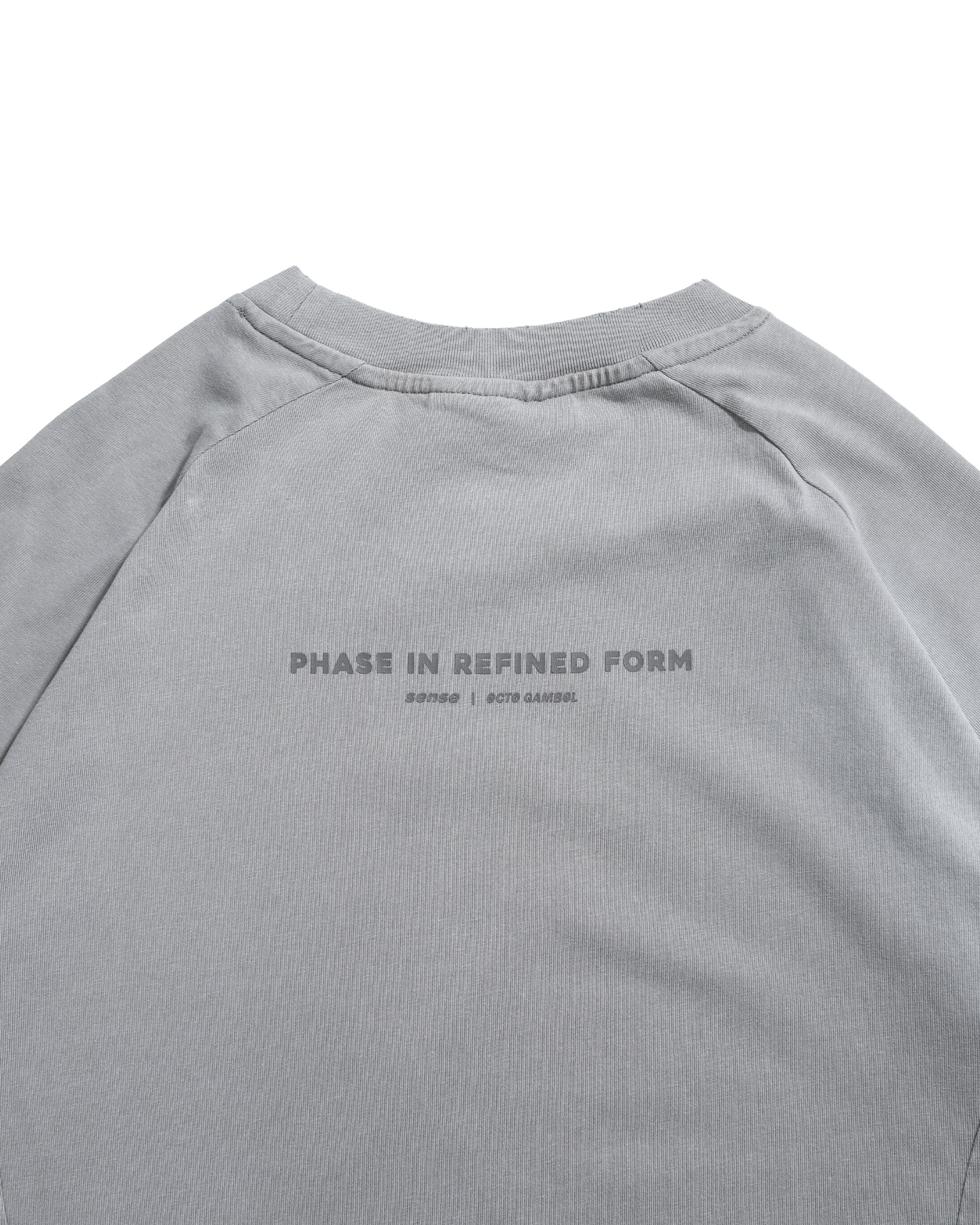 S26-OS-T1 / OCTO X SENSE PHASE Washed Tee (Grey)