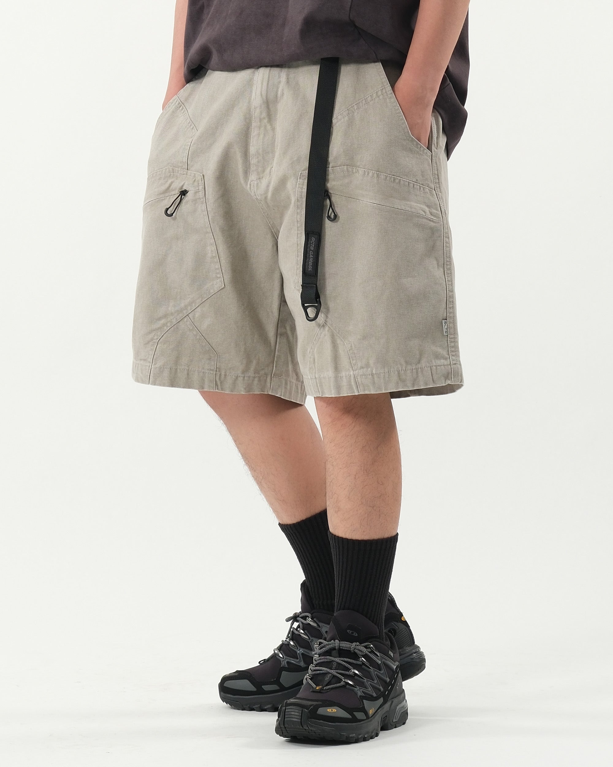 S26-PR-S1/ Light Twill Utility Shorts (K Grey)