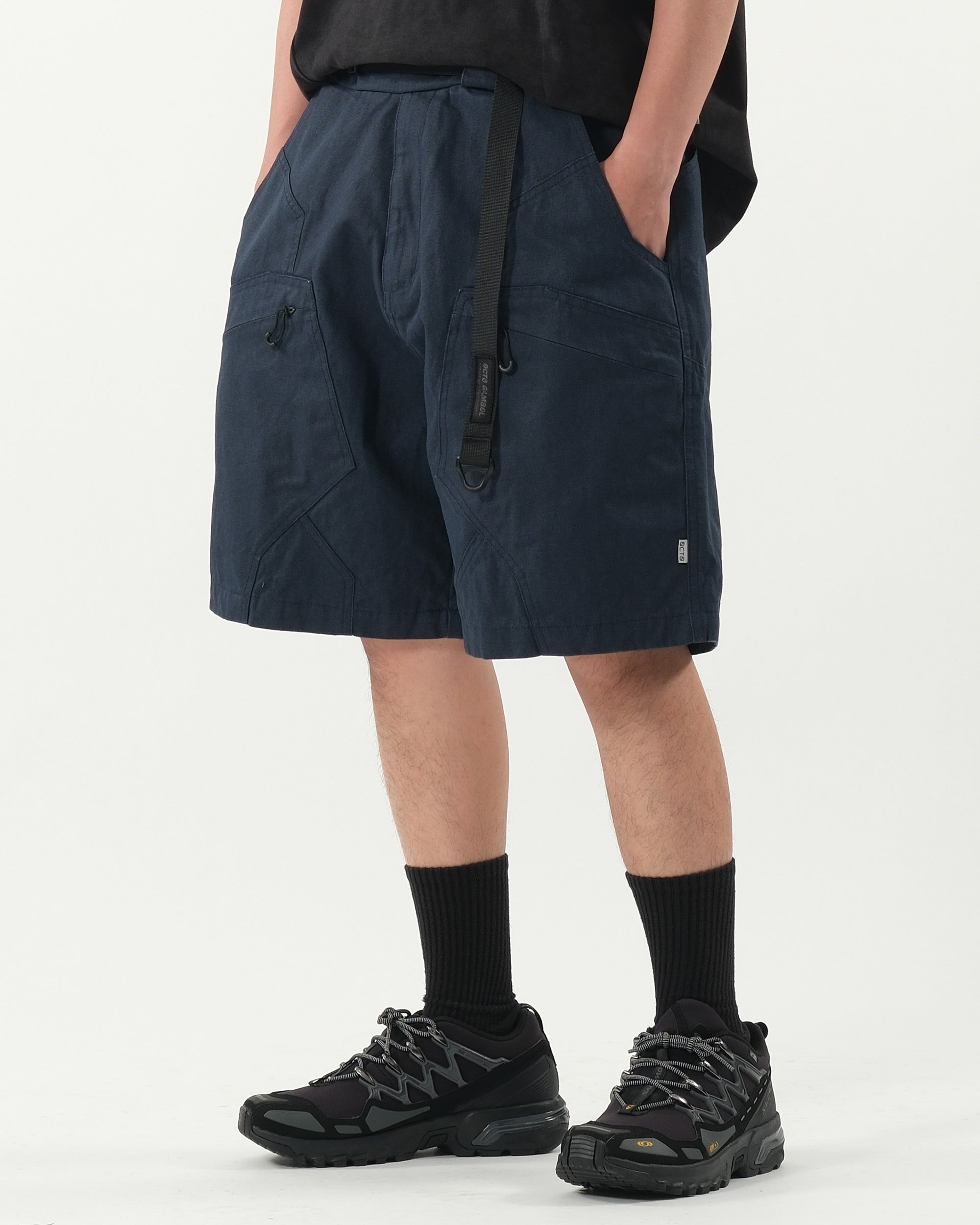 S26-PR-S1/ Light Twill Utility Shorts (Navy)
