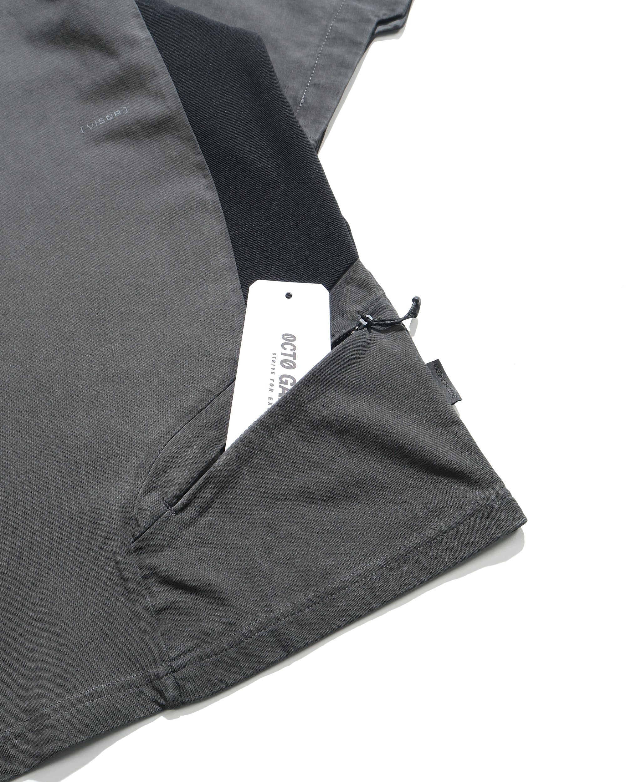 S26-S1-T1 / Visor Washed Panel Tee (Black)