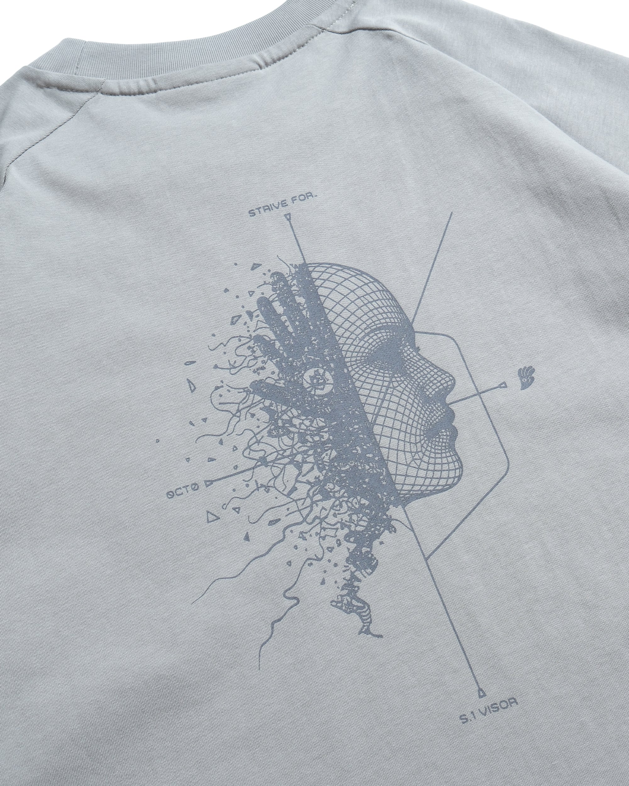 S26-S1-T2 / Visor Print Tee (L-Grey)