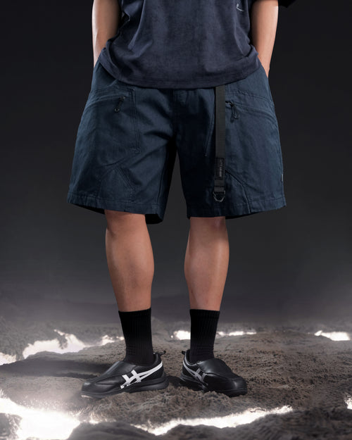S26-PR-S1/ Light Twill Utility Shorts (Navy)