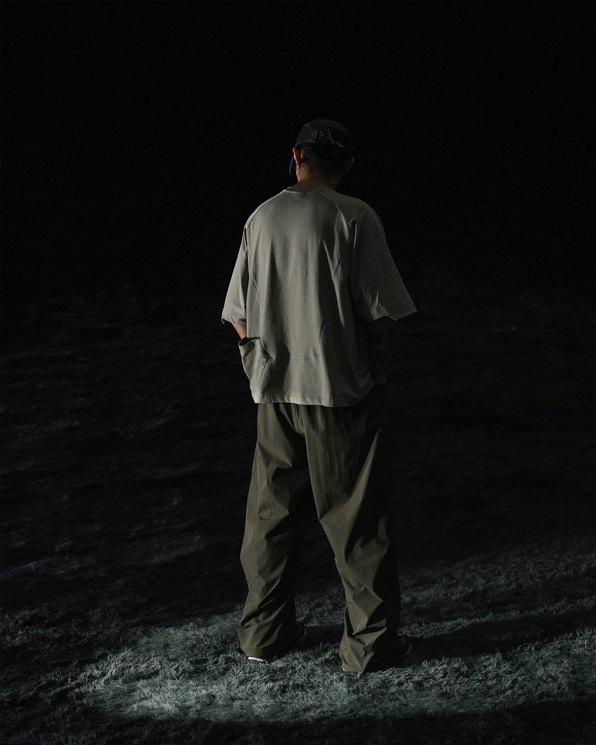 S2/ S25-P-02 Vertical Pants (Pewter Green)
