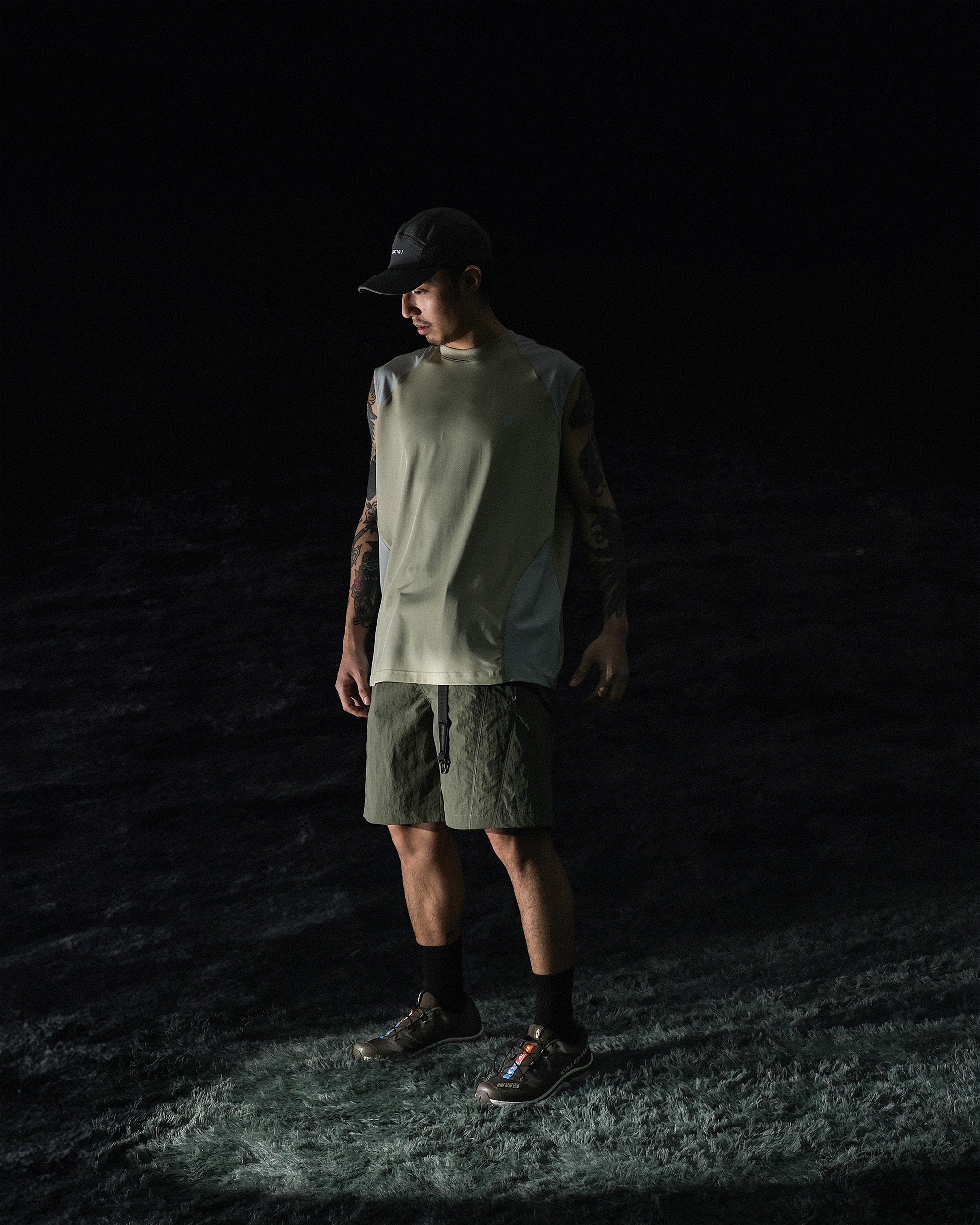S2/ S25-S-02 Sport Shorts (Pewter Green)
