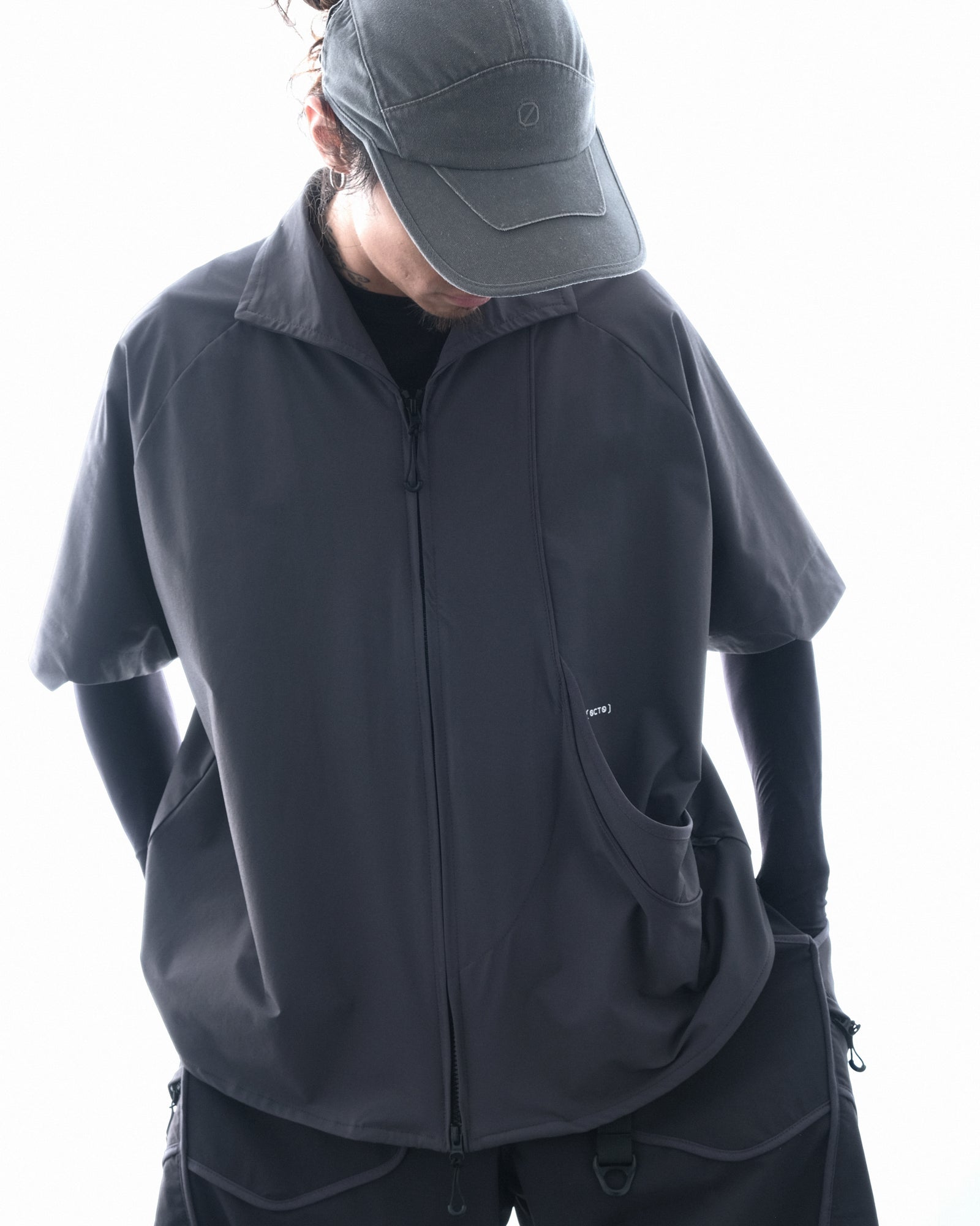S3/ S25-O-02 Crossable Shirt (Grey)