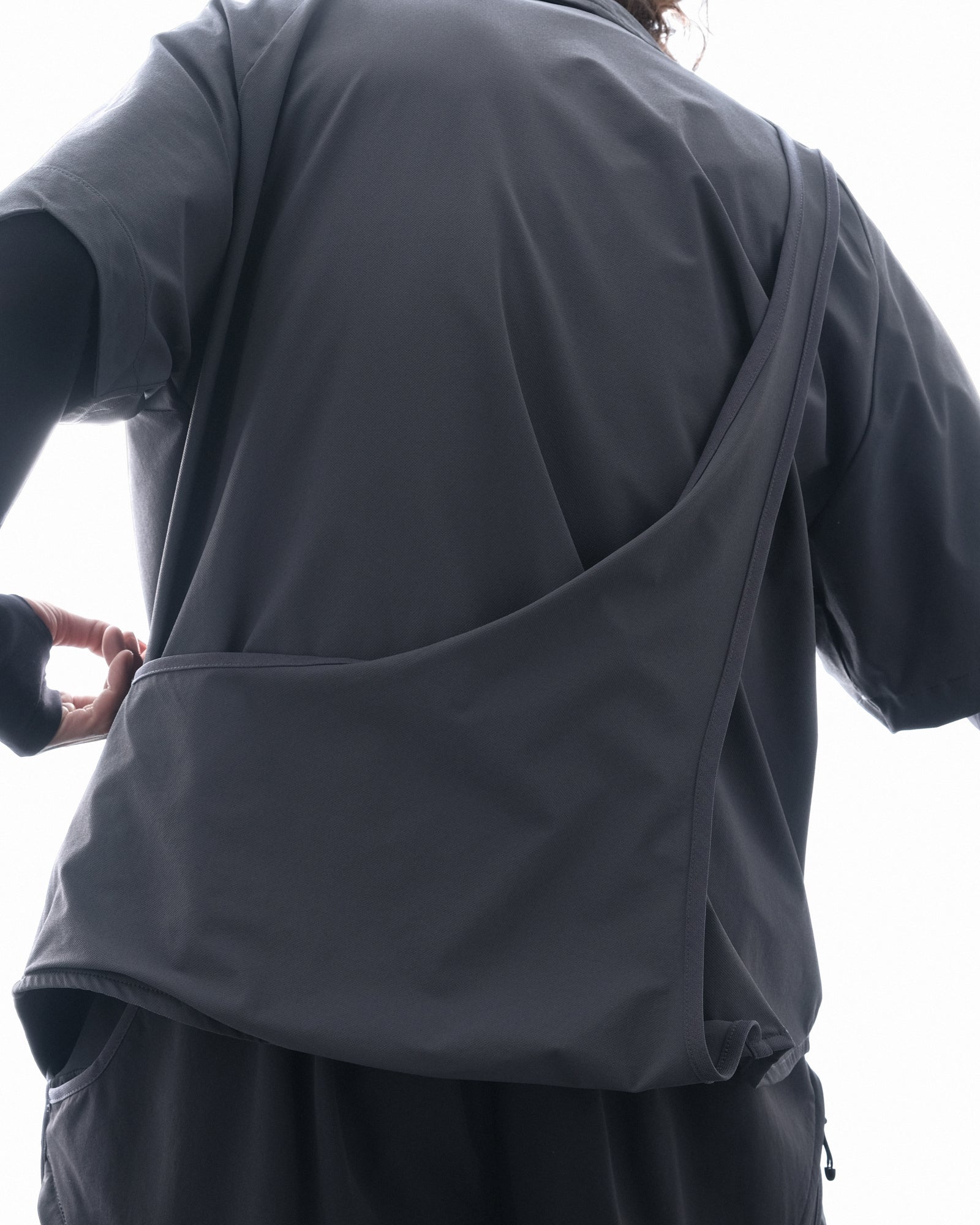 S3/ S25-O-02 Crossable Shirt (Grey)