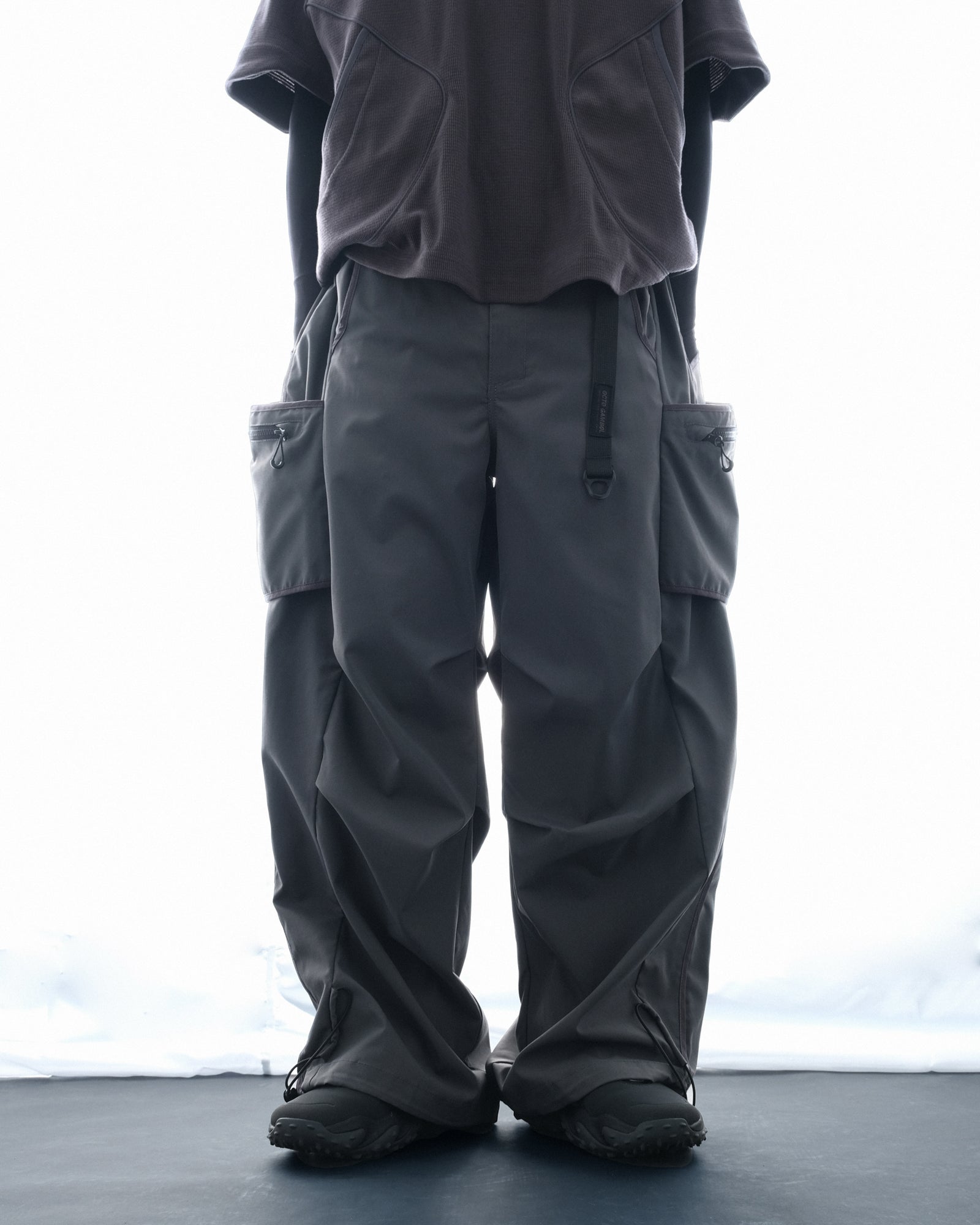 S3/ S25-P-03 Hollow Pocket Baggy Pants (Grey)