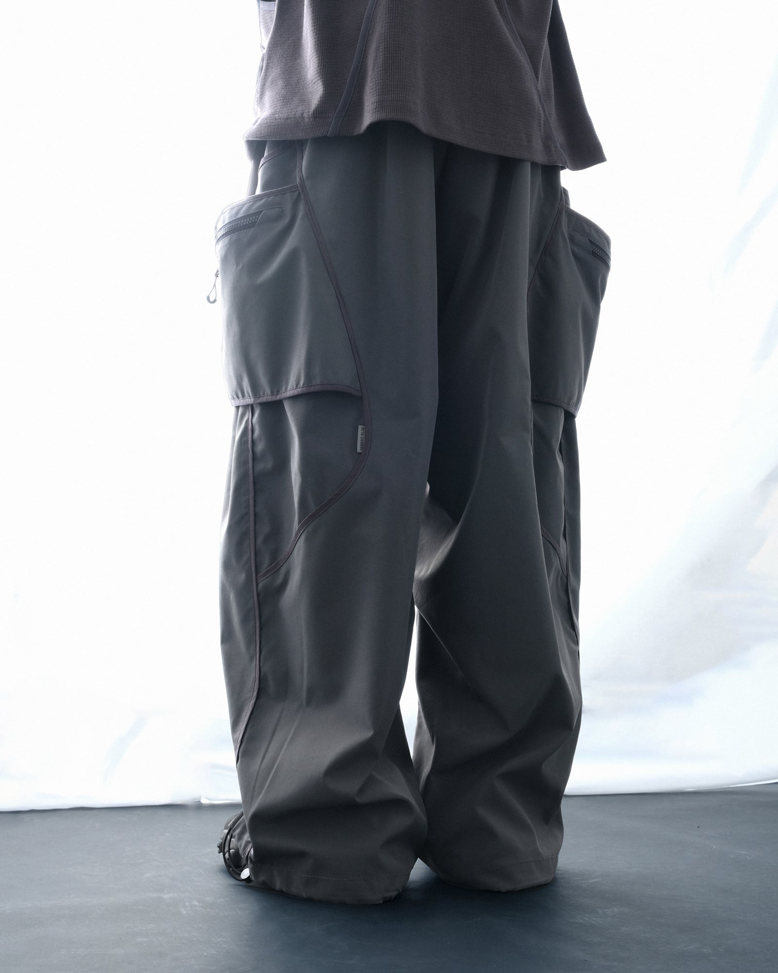 S3/ S25-P-03 Hollow Pocket Baggy Pants (Grey)