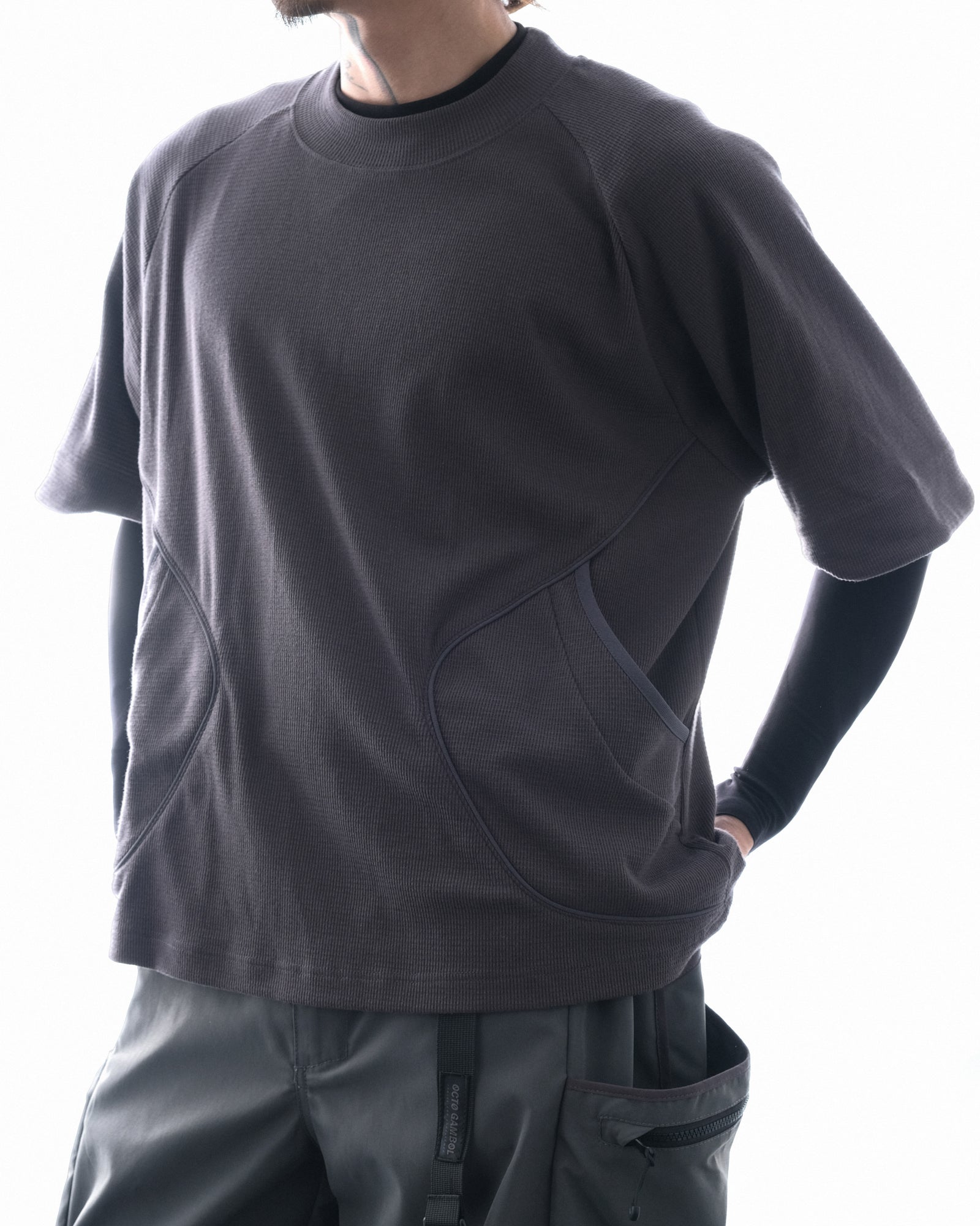 S3/ S25-T-04 WaffleT-Shirt (Grey)
