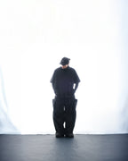 S3/ S25-P-03 Hollow Pocket Baggy Pants (Black)