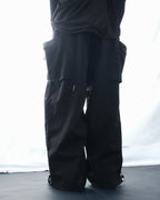 S3/ S25-P-03 Hollow Pocket Baggy Pants (Black)