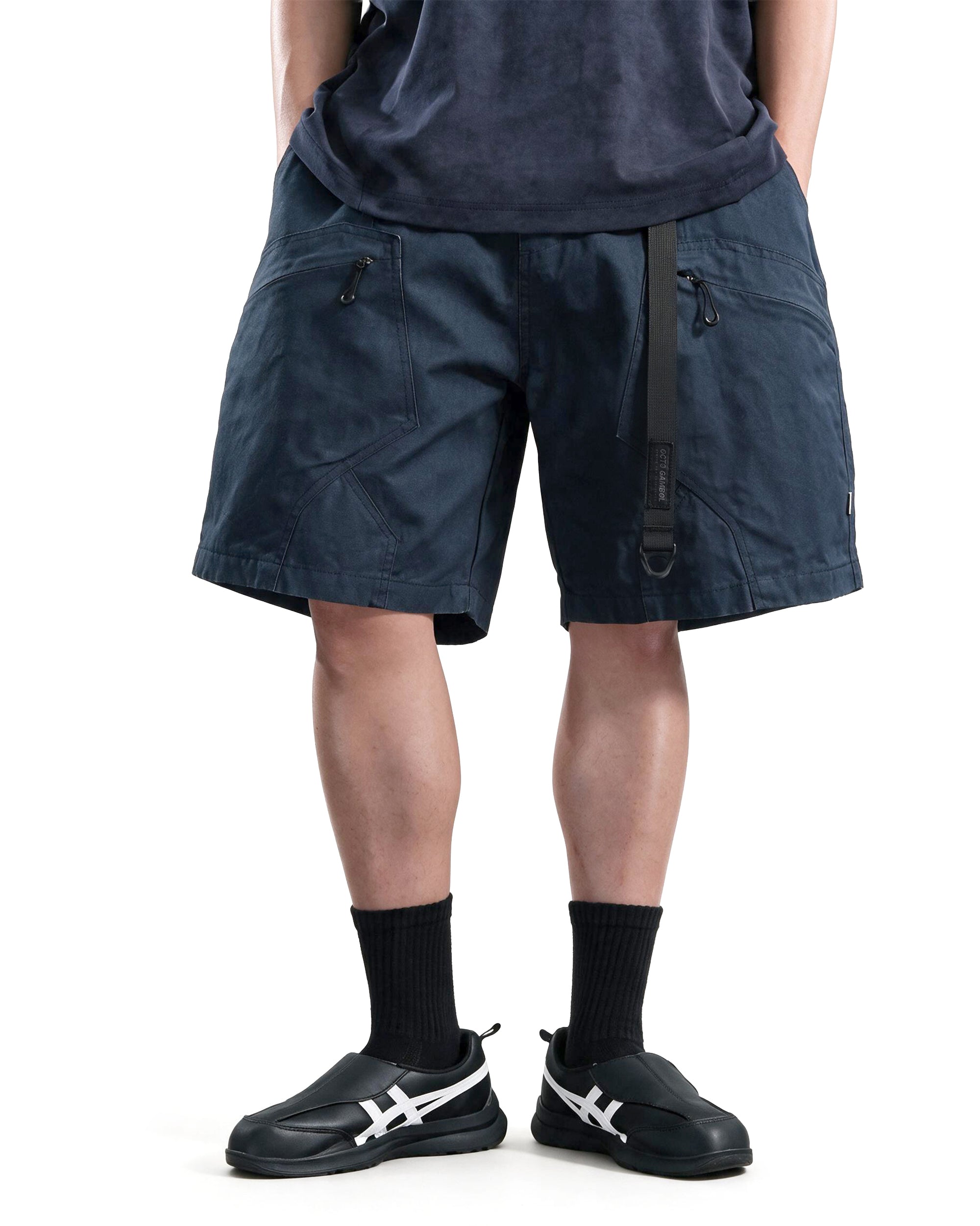 S26-PR-S1/ Light Twill Utility Shorts (Navy)