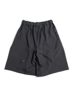 S26-SD1-S / Structured Wide Shorts (Black)