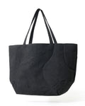 A26-SD1-B  / Curved Panel Tote Bag (Black)