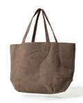 A26-SD1-B  / Curved Panel Tote Bag (Brown)