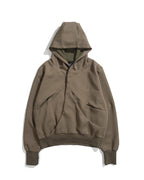 A26-SD1-H / Layered Arc Hoodie (Brown)