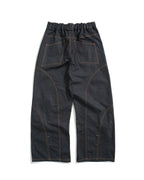 S26-SD3-P / Race Line Denim Pants (N-Black)