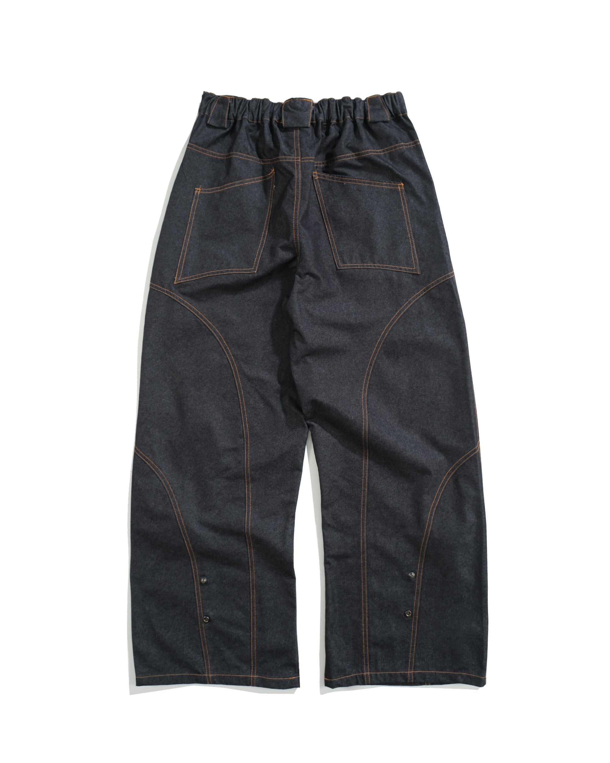 S26-SD3-P / Race Line Denim Pants (N-Black)