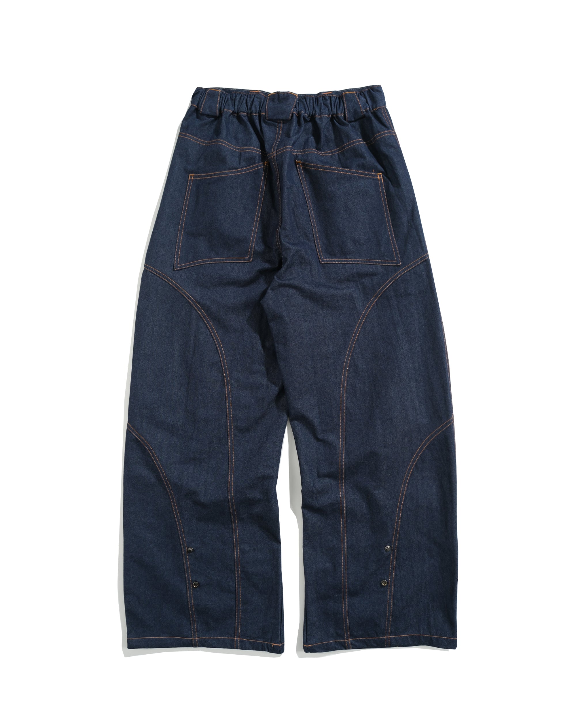 S26-SD3-P / Race Line Denim Pants (Navy)