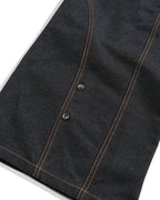 S26-SD3-P / Race Line Denim Pants (N-Black)