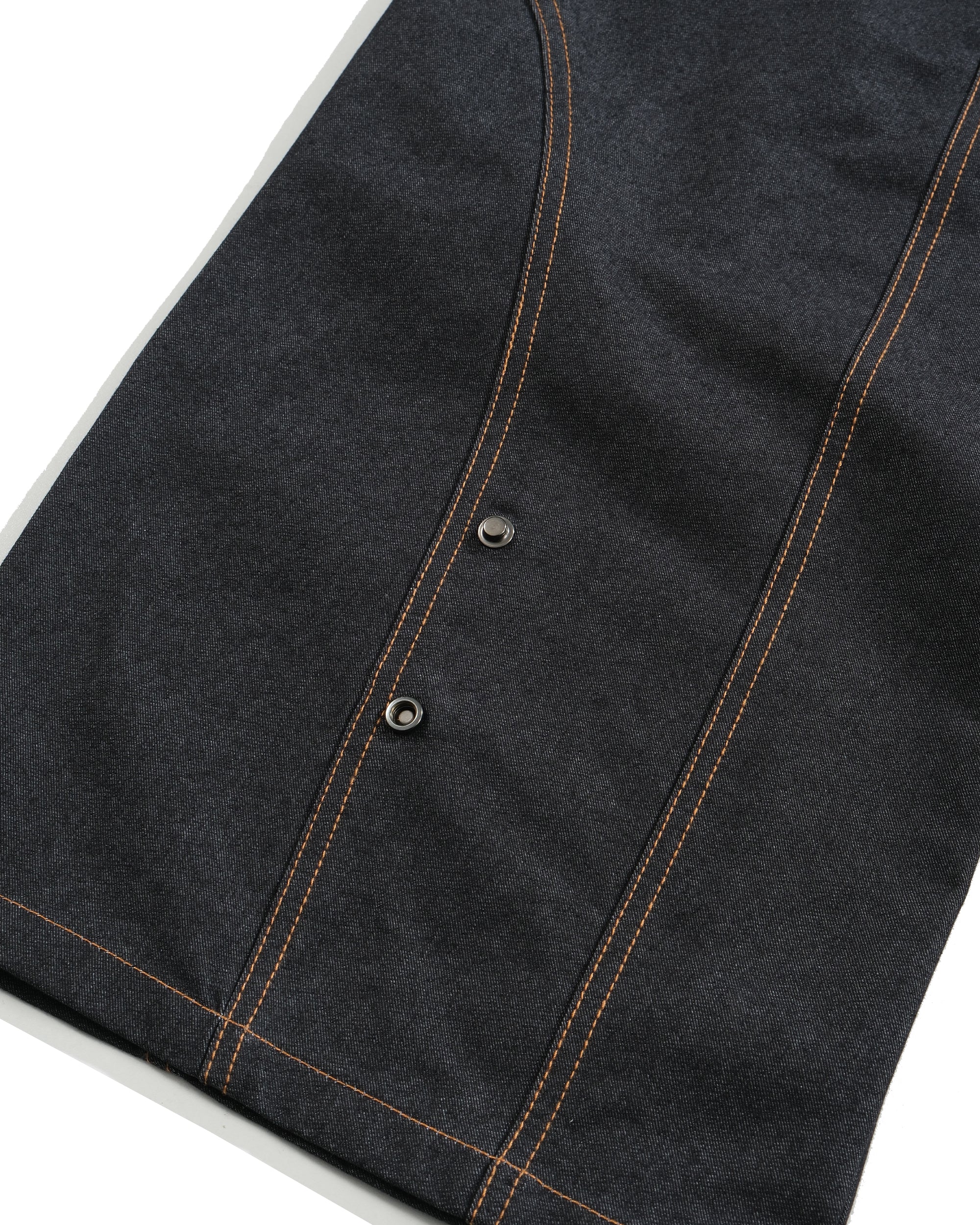 S26-SD3-P / Race Line Denim Pants (N-Black)