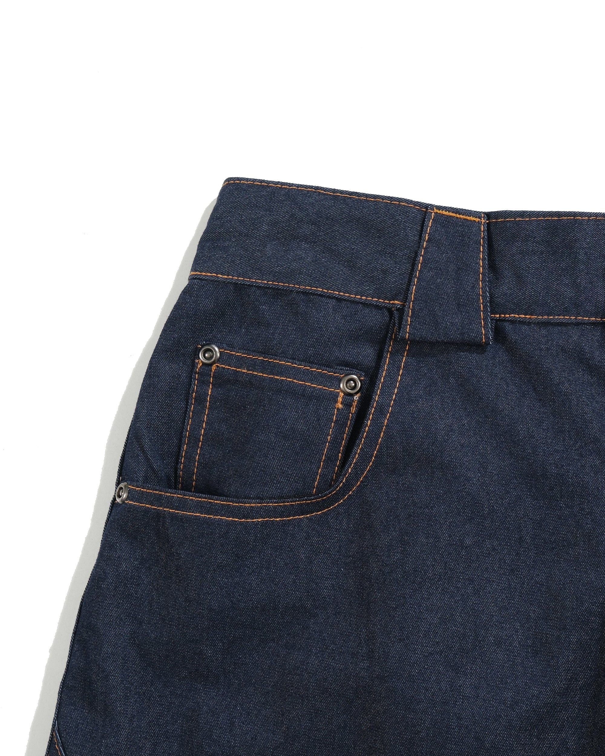 S26-SD3-P / Race Line Denim Pants (Navy)