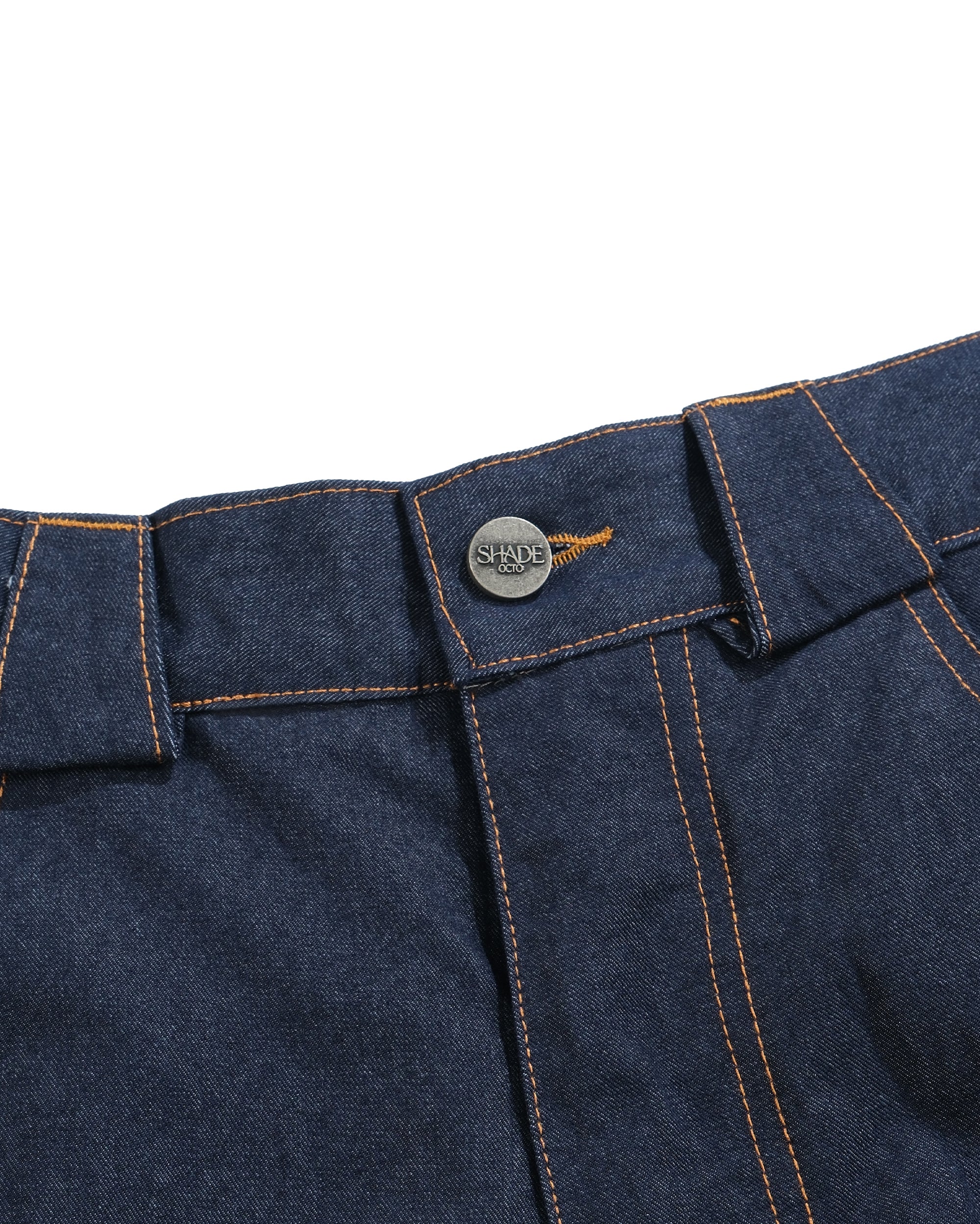 S26-SD3-P / Race Line Denim Pants (Navy)