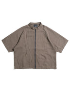 S26-SD1-ST / S-Flow Zip Shirt (Brown)