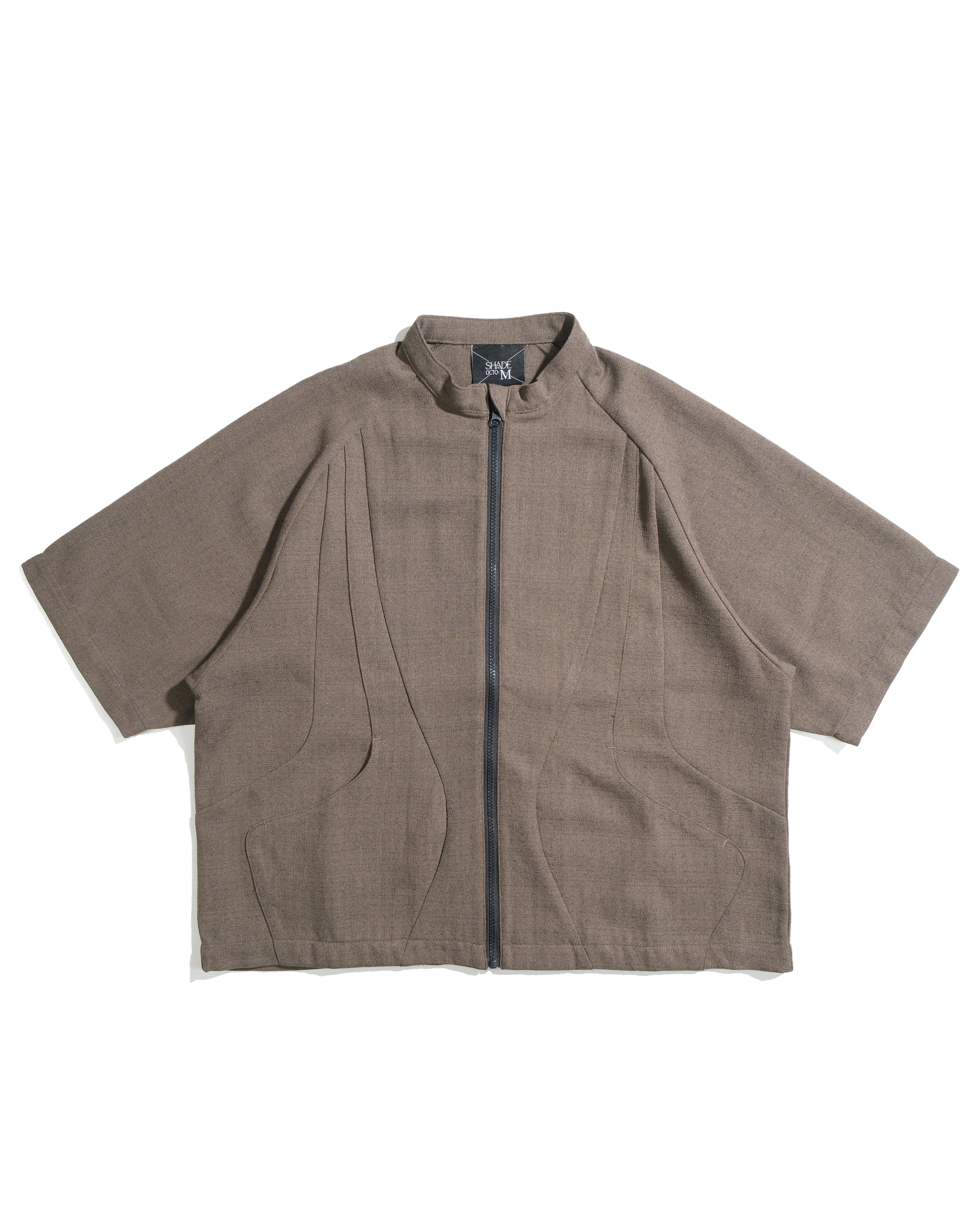 S26-SD1-ST / S-Flow Zip Shirt (Brown)