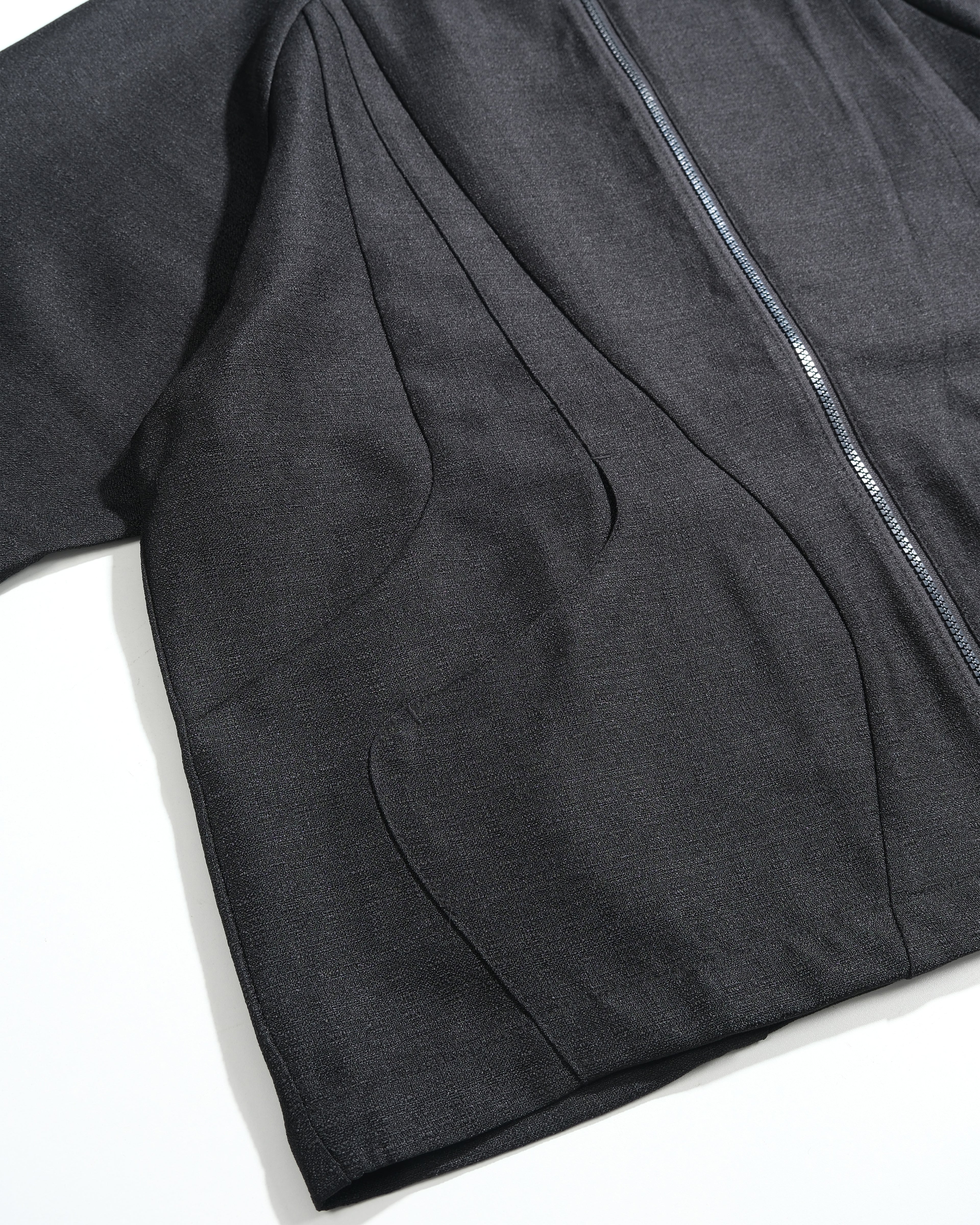 S26-SD1-ST / S-Flow Zip Shirt (Black)