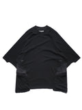 S1/ S25-T-01 Tornado patchwork T-shirt (Black)