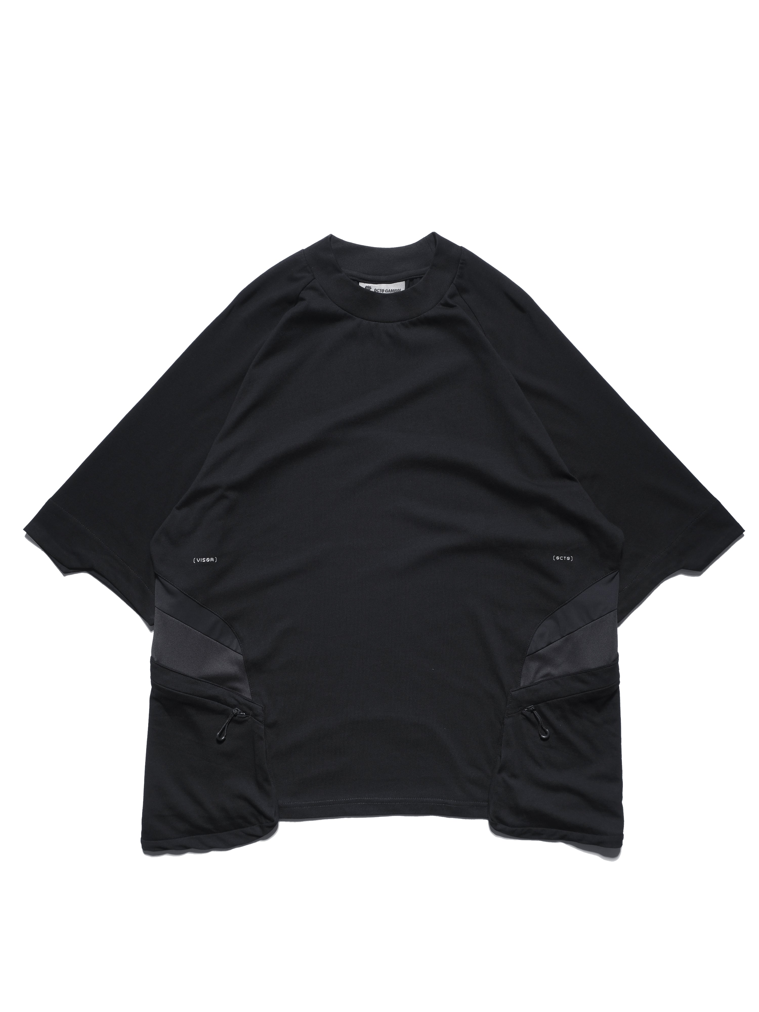 S1/ S25-T-01 Tornado patchwork T-shirt (Black)